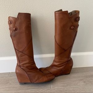 Miz Mooz Wedge Heel Boots (real leather)